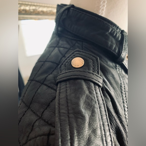 Michael Kors Leather Jacket - Picture 3 of 5